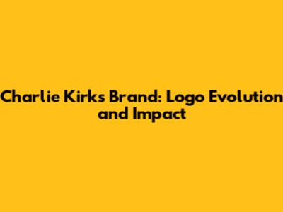 Charlie Kirk's Brand: Logo Evolution and Impact