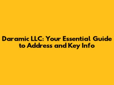 Daramic LLC: Your Essential Guide to Address and Key Info