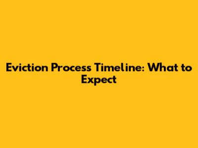 Eviction Process Timeline: What to Expect