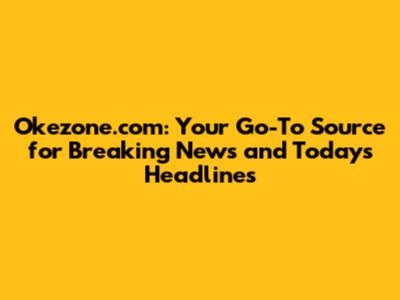 Okezone.com: Your Go-To Source for Breaking News and Today's Headlines