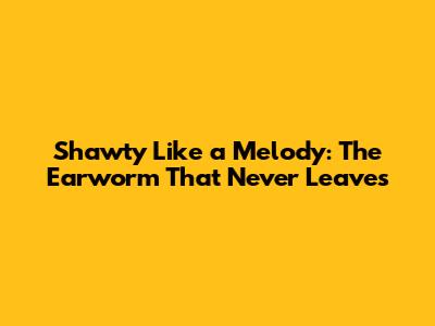 Shawty Like a Melody: The Earworm That Never Leaves