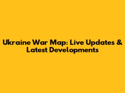 Ukraine War Map: Live Updates & Latest Developments