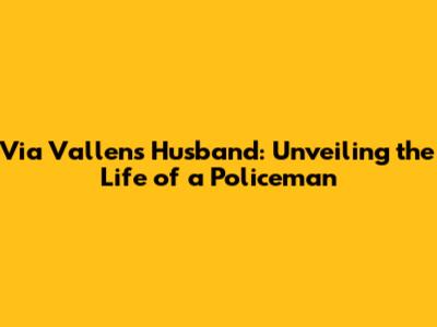 Via Vallen's Husband: Unveiling the Life of a Policeman