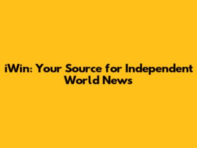 iWin: Your Source for Independent World News